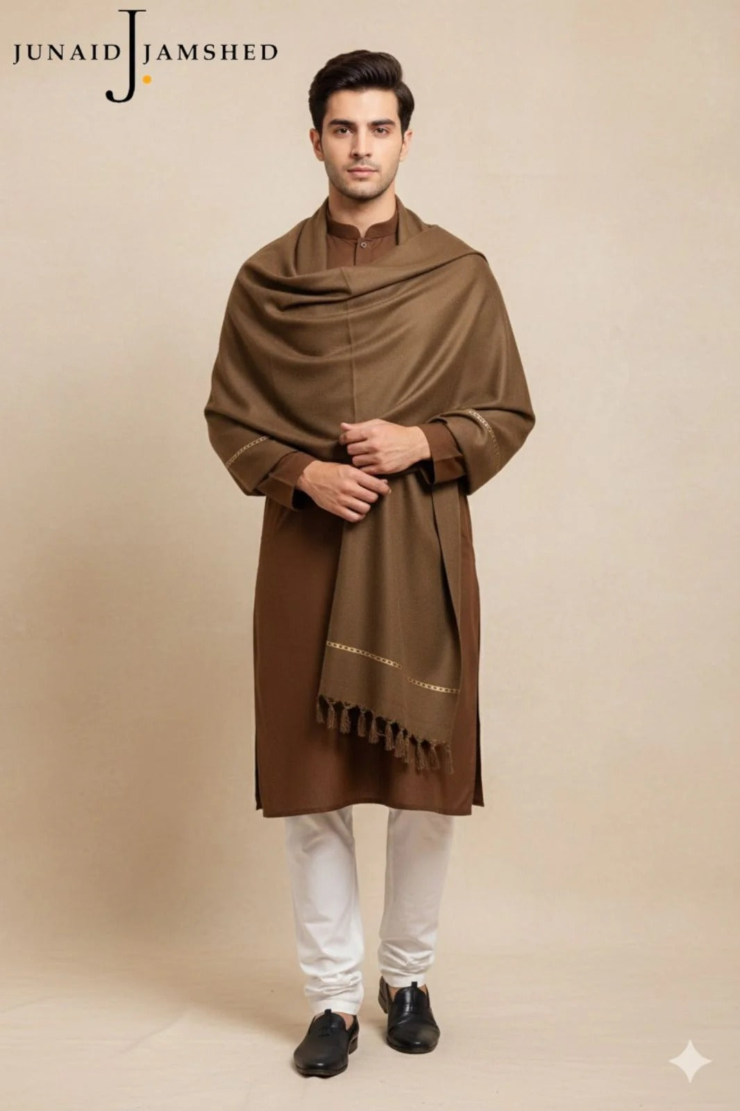 J. BY JUNAID JAMSHED MEN's-Shawl  (black)