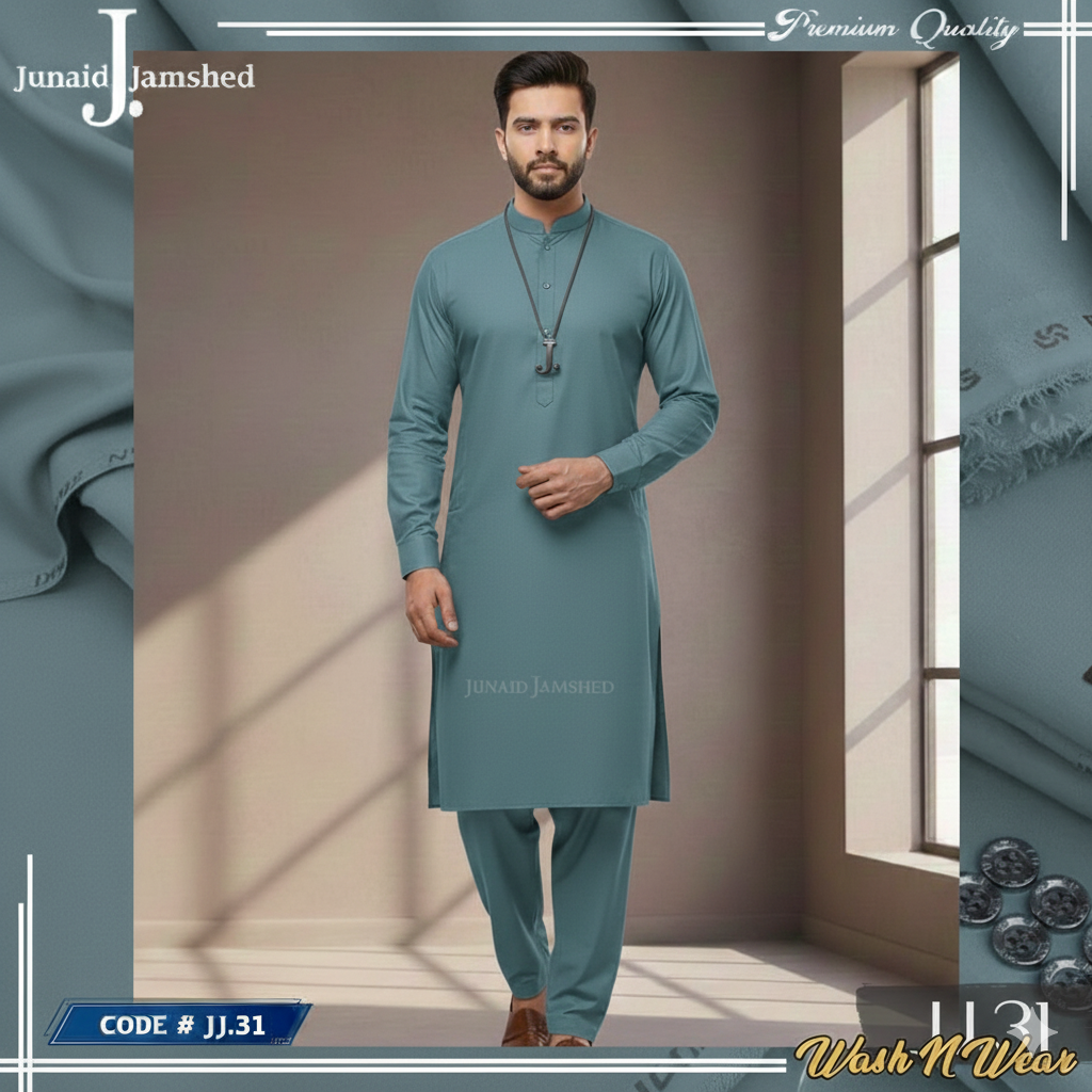 J. BY JUNAID JAMSHED MEN'S GRAY M-87