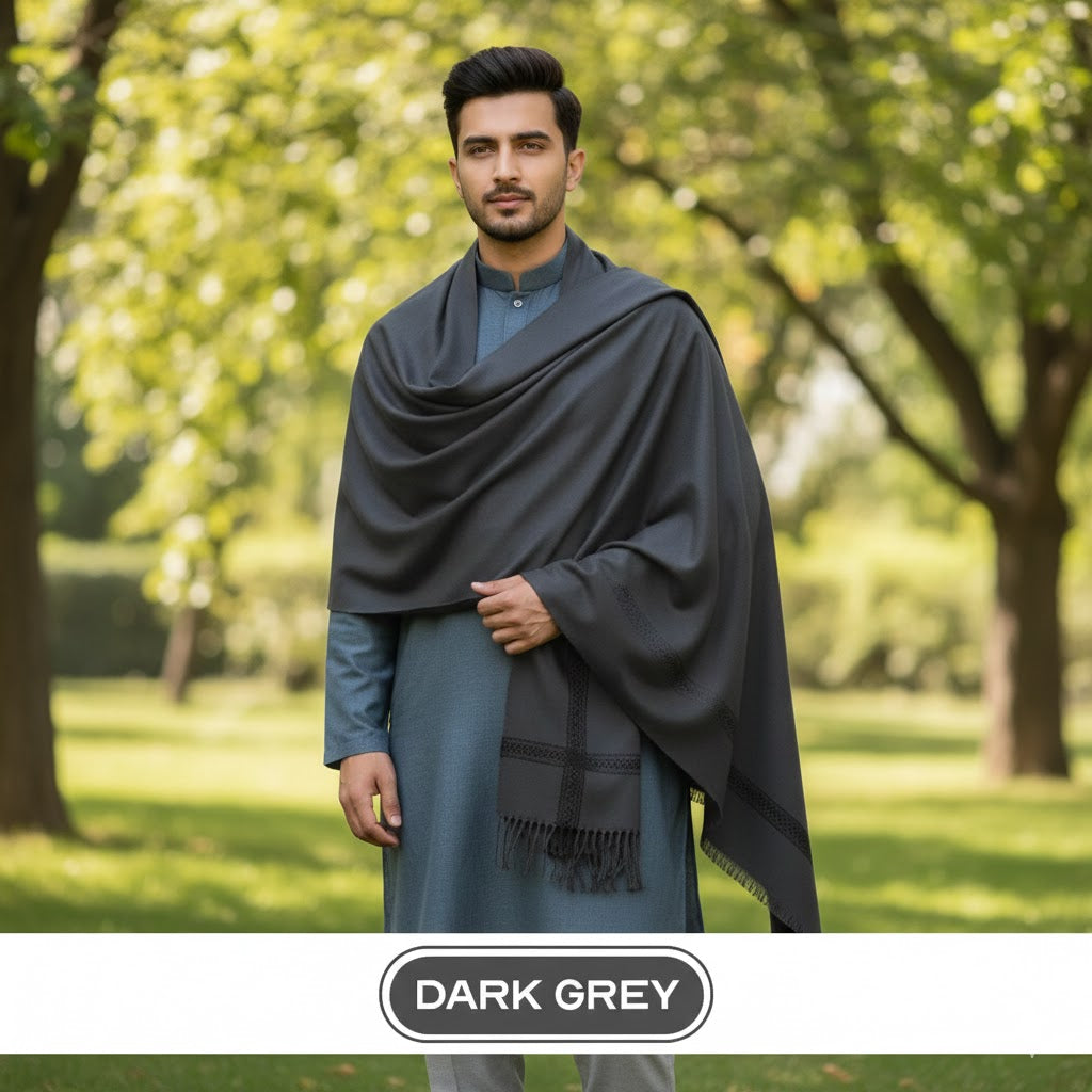 J. BY JUNAID JAMSHED MEN's-Shawl  (black)