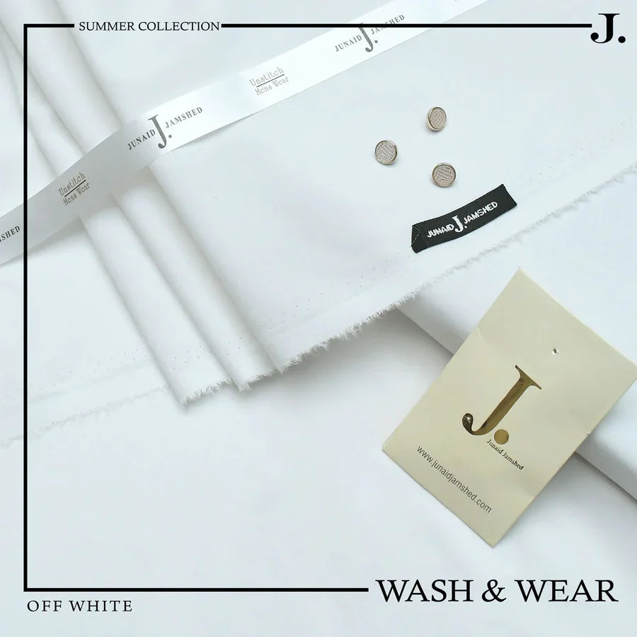 J. BY JUNAID JAMSHED MEN'S OFFWHITE M-66